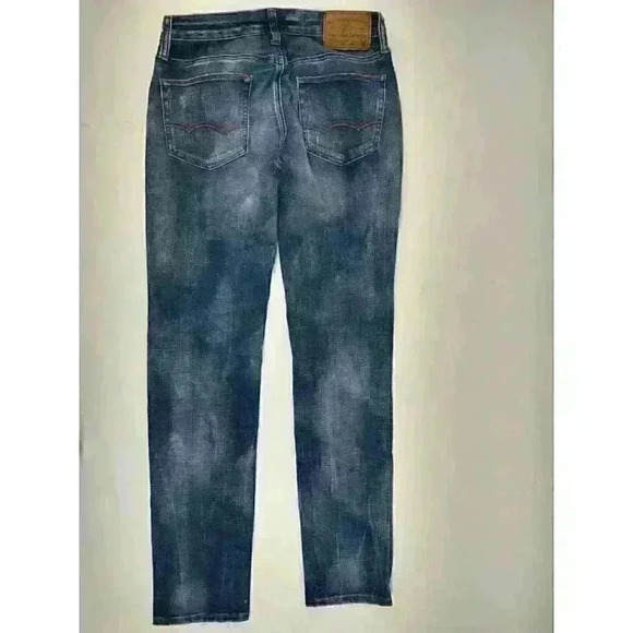 American Eagle 360 Extreme Flex Skinny Jeans Mens 28x32 Distressed - Picture 9 of 11